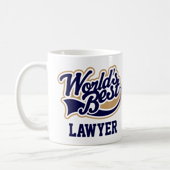 Attorney Gift Worlds bästa advokat Kaffemugg (Vänster)