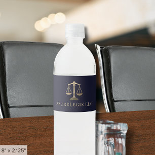 Attorney Law Firm Vattenflaska Labels Vattenflaskor Etikett