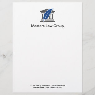 Attorney Law Office Business Stationary-mall Brevhuvud