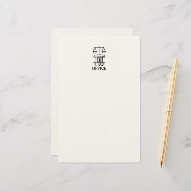 Attorney & Legal Design Brevpapper (Fram/Back In Situ)