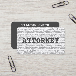 Attorney Legal Ord Affärskort Visitkort