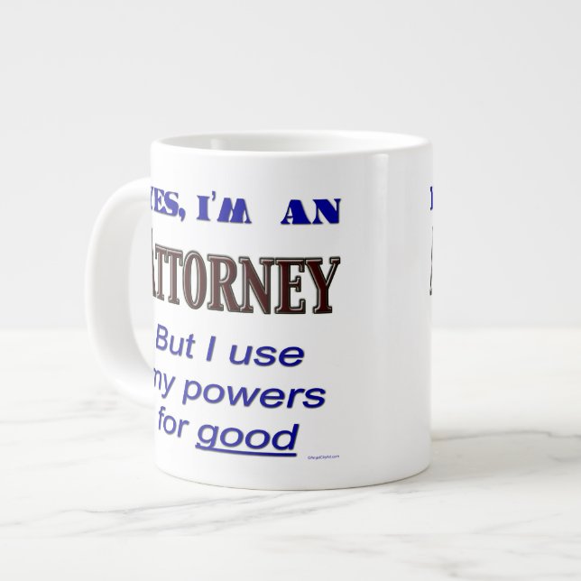 Attorney Powers for Bra Jumbo Coffee Mugg Jumbo Mugg (Framsida vänster)