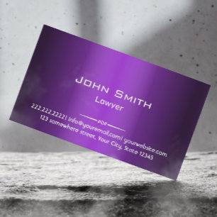 Attorney Professionell Lila Shades Visitkort