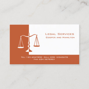 Attorney Scale Visitkort