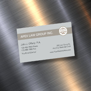 Attorney Theme Magnetiska Visitkort