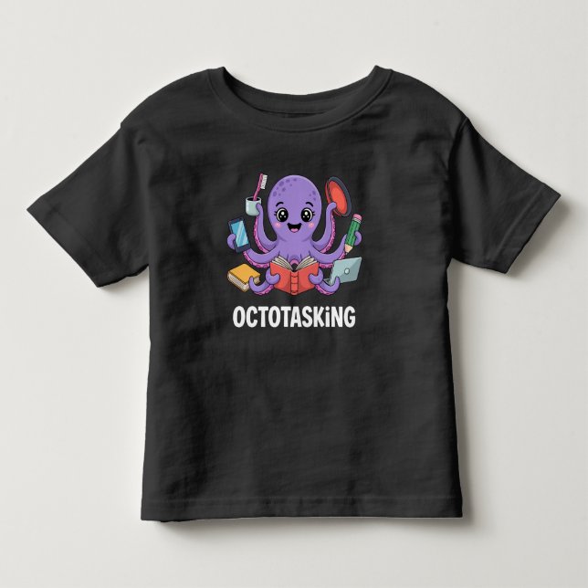 Åttotasking-varelse i multitask-läge t shirt (Framsida)