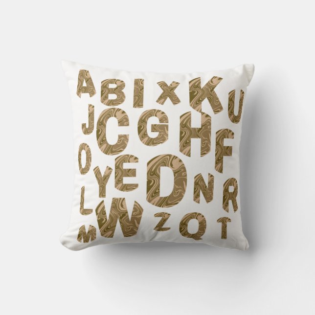 Attractive alphabet ABC mönster Kudde (Framsida)