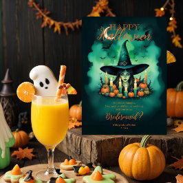 Attractive Halloween Witch Conjures Bridesmaid