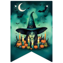 Attractive & Mystical Halloween Witch Conjures Vimplar