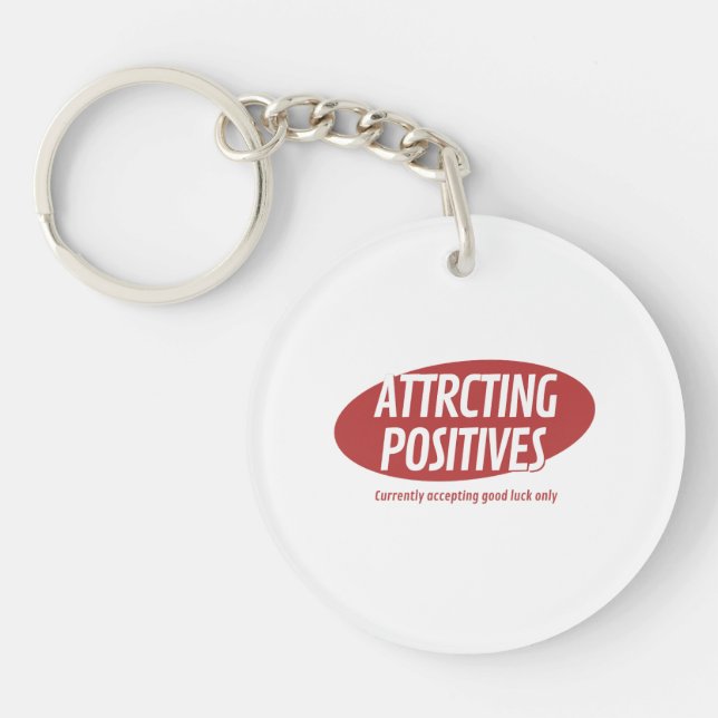 Attrahera Positiva God Lycka Endast Typografi Des (Framsidan)
