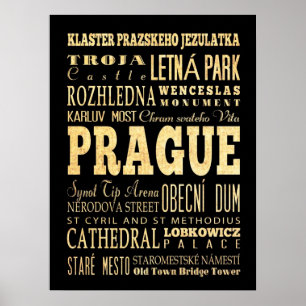Attraktion & Berömd Ställe i Prag, Stredocesky Poster