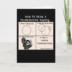 Attraktion för thanksgivingkorthumor en Turkiet Helgkort