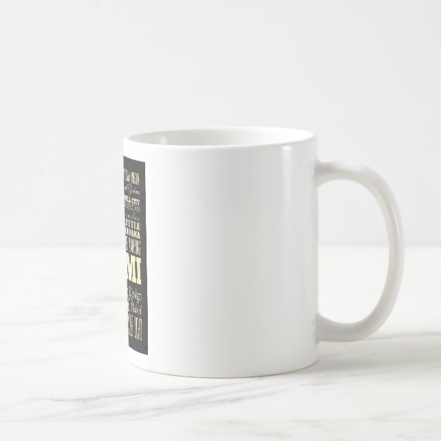 Attraktioner och berömd ställen av Miami, Florida Kaffemugg (Höger)