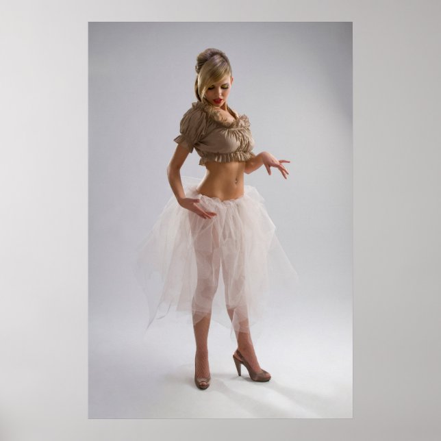 Attraktiv flicka poster (Framsidan)