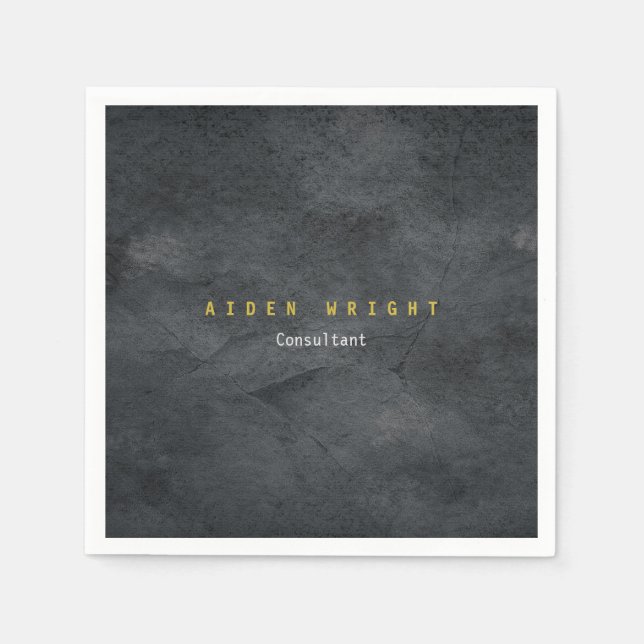 Attraktiv Grått Guld Färg Modern minimalist Pappersservett (Framsidan)