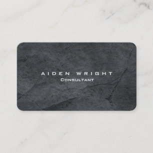 Attraktiv Grått Snyggt Modern Minimalist Visitkort