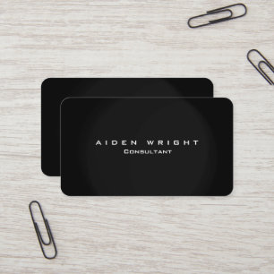 Attraktiv Grått Snyggt Modern Minimalist Visitkort
