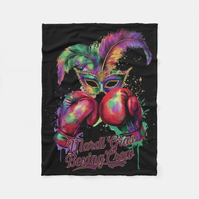 Attraktiv Masquerade Mask Boxning Besättning Fest  Fleecefilt (Framsidan)