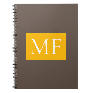 Attraktiv Monogram Modern Minimalistisk Anteckningsbok