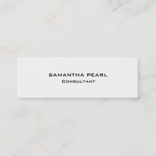 Attraktiv Pearl Snyggt Modern Minimalist Chic Mini Visitkort