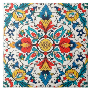 Attraktiv portugisisk Azulejo Ceramic Tile. Kakelplatta