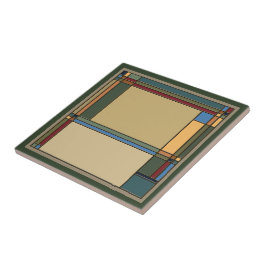 Attraktiva fet konst och hantverk, Geometric Mönst Kakelplatta