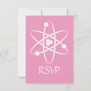 Attraktiva krafter i Petal Pink RSVP-kort OSA Kort