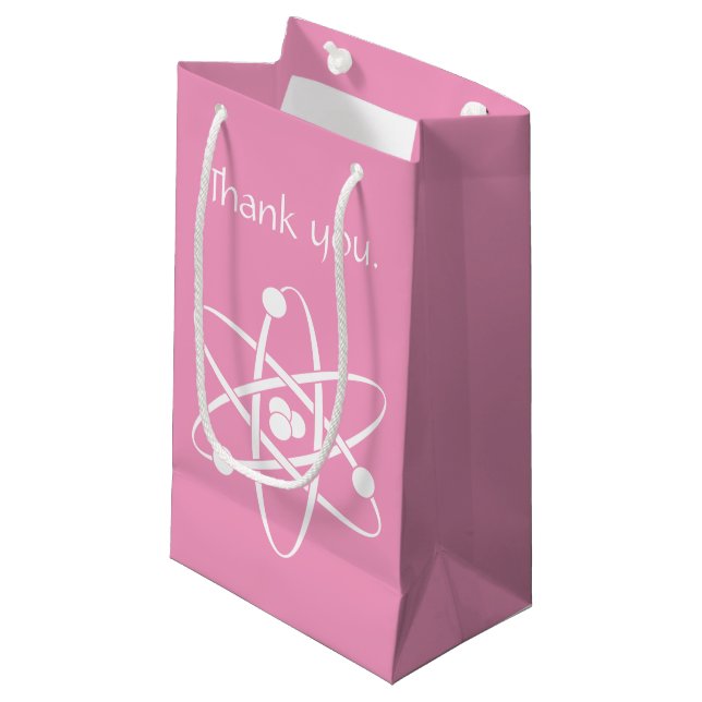 Attraktiva krafter i Petal Rosa Gift Bag (Framsidan Vinklad)