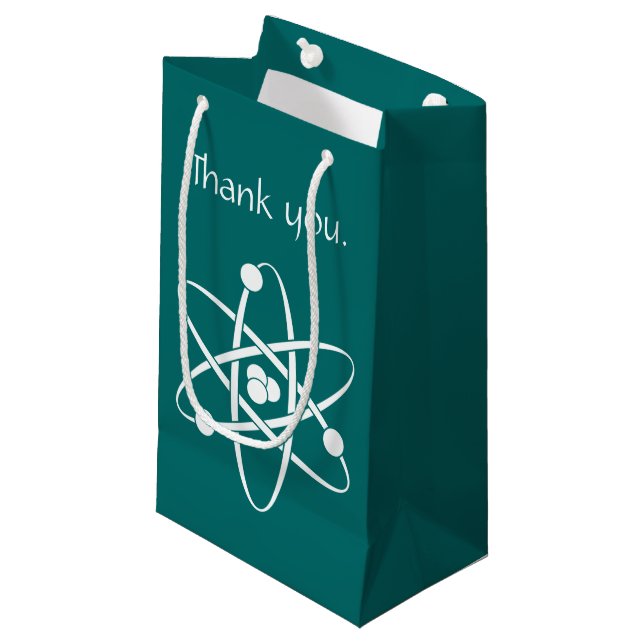 Attraktiva krafter i Teal Gift Bag (Framsidan Vinklad)