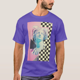 Åtträngning av Vaporwave Aesthetic Lofi Outrun Syn T Shirt