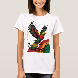 Åtttonde frihetsfåglar som kommer från öppna kedjo t shirt