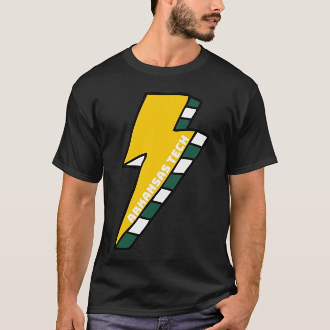 ATU Arkansas Tech Universiteten Lightning Bolt T Shirt (Framsida)