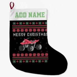 ATV 4 Hjulklapp Vätska Stor Julstrumpa