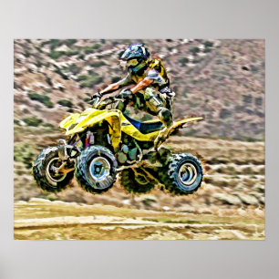 ATV av vägspring Poster