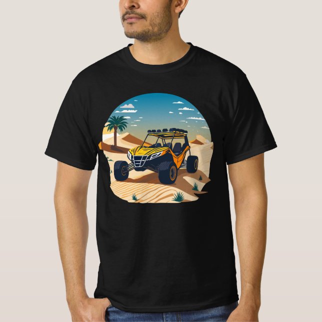 ATV Dune Buggy Korsar Öken T-Shirt (Framsida)
