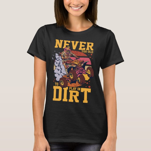 ATV Four Wheeler Quad Bike Off road Vehicle  3 T Shirt (Framsida)