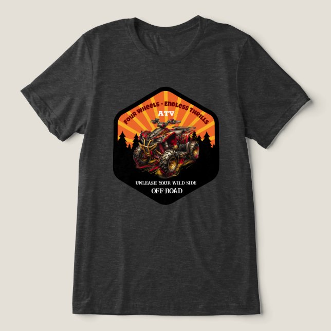 ATV Fyra hjul T Shirt (Design Framsida)