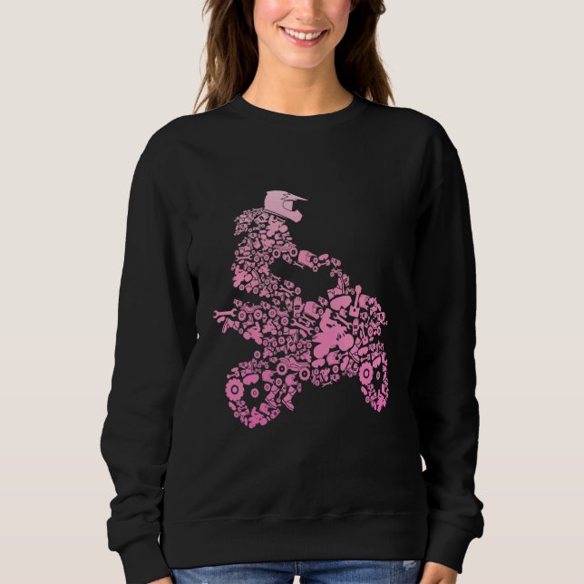 Atv Girl Quad Bike 4 Wheeler Quad for Women Girls T Shirt (Framsida)