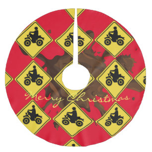 ATV Mudding Sign Thunder_Cove Julgransmatta Borstad Polyester