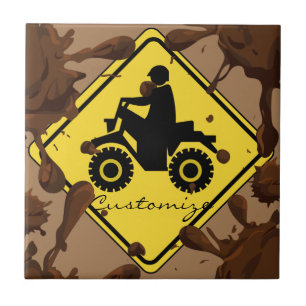 ATV Mudding Sign Thunder_Cove Kakelplatta