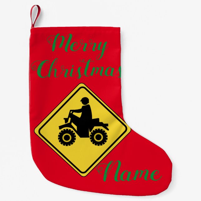 ATV Mudding Sign Thunder_Cove Liten Julstrumpa (Framsidan)