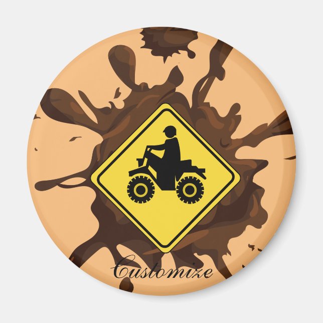 ATV Mudding Sign Thunder_Cove Magnet (Framsidan)
