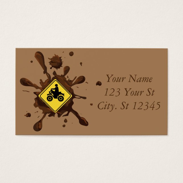 ATV Mudding Sign Thunder_Cove Visitkort (Framsidan)