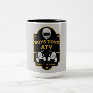 Atv quad äventyr Två-Tonad mugg