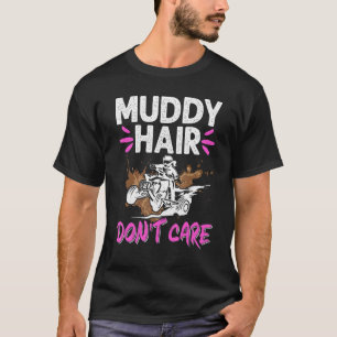 ATV Quad Biker Fyra Hjul Vintage Muddy Hair Don T Shirt