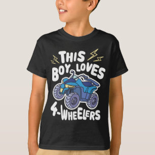 ATV Quad Biking Graphic - denna Boy Kärlek 4 Wheel T Shirt