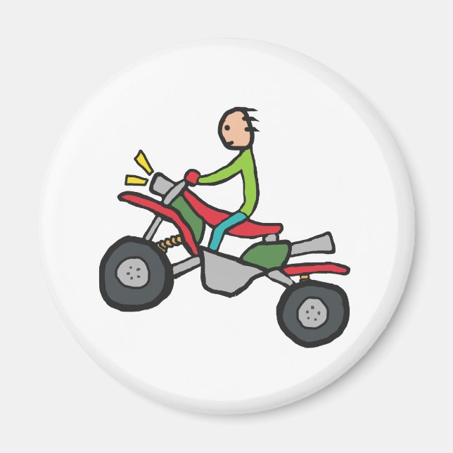 ATV Quad Biking Magnet (Framsidan)