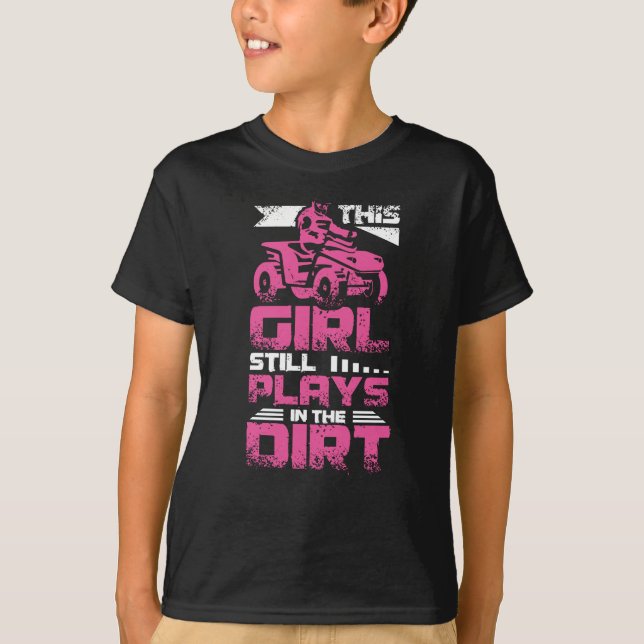 ATV Quad Girl T Shirt (Framsida)