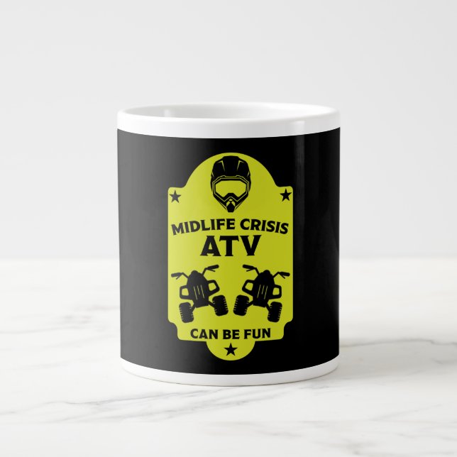ATV Quad Outdoor Äventyr Jumbo Mugg (Framsidan)
