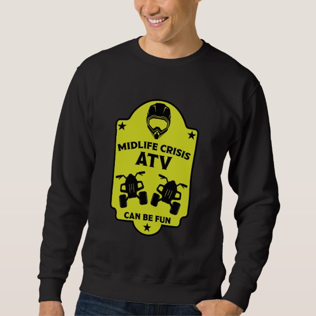 ATV Quad Outdoor Äventyr Lång Ärmad Tröja (Framsida)